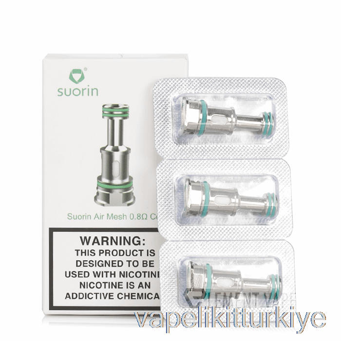 Vape Türkiye Suorin Air Mod Yedek Bobinler 0.8ohm örgü Bobinler